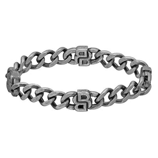 Hugo boss Steel men's Bracciale Double B 1580742 - Length: 19 cm