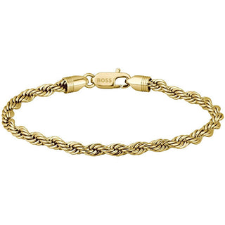 Hugo boss Men's gold-plated steel Bracciale Valis Myles 1580810 - Length: 19 cm