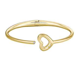 Hugo Boss Pulsera chapada en oro macizo con corazón Honey Boundless 1580724 