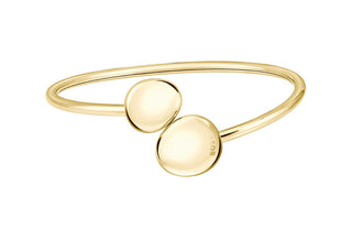 Hugo Boss Elegante Pulsera de acero macizo chapado en oro Nugget 1580713 