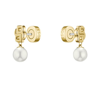 Hugo boss Gold-plated Orecchini with pearls Double B 1580822