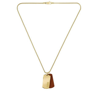 Hugo boss Gold Plated Collana Military Badges Devon 1580835