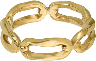 Hugo boss Gold-plated steel Anello Signature 1580253 - Circuit: 52 mm
