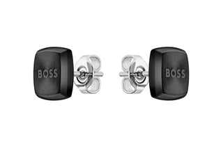 Hugo Boss Eleganti Orecchini Neri Yann 1580474