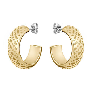 Hugo boss Stylish gold-plated hoop Orecchini 1580566