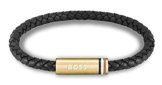 Hugo Boss Elegante Pulsera de cuero Ares Single 1580624 