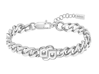 Hugo Boss Elegante Bracciale In Acciaio Double B 1580621