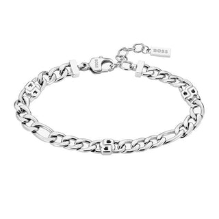 Hugo Boss Elegante Bracciale In Acciaio Double B 1580634