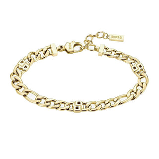 Hugo Boss Elegante Bracciale Placcato Oro Double B 1580635
