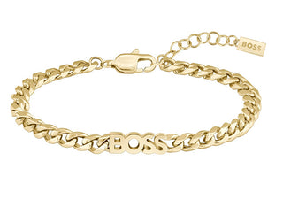 Hugo Boss Elegante Gold Plated Bracelet For Women Kassa 1580593 