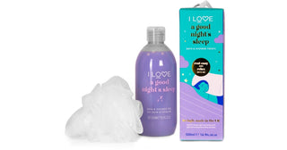 I Love... Bathtime Treats A Good Night'S Sleep Shower Gel & Cleansing Sponge Gift Set 500ml