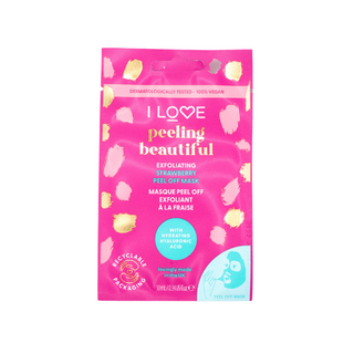 I Love Mască exfoliantă Beautiful, folie exfoliantă pentru față, 10 ml