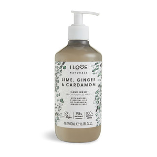 I Love Naturals Collection Liquid Hand Soap Ginger & Cardamom Lime 500ml