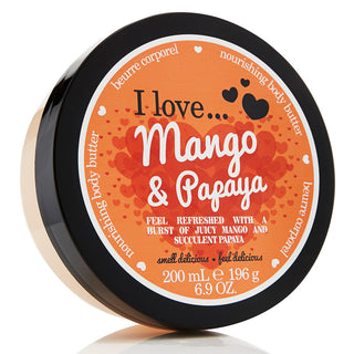 I Love Återfuktande kroppssmör med mango och papaya 200 ml