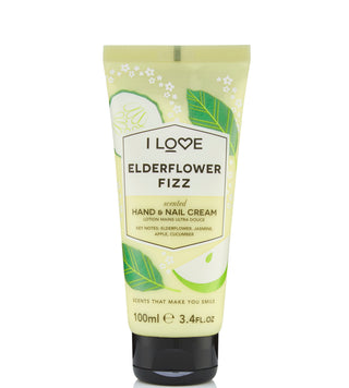 I Love, Colección Signature, Crema hidratante para manos y uñas, efervescente de flor de saúco, 100 ml