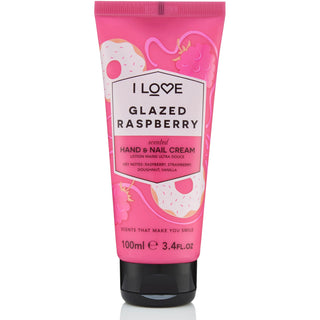 I Love, Colección Signature, Crema hidratante para manos y uñas, Frambuesa helada, 100 ml