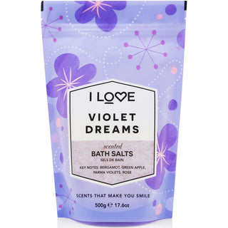 I Love, Sales de baño Signature Collection, Violet Dreams, 500 g