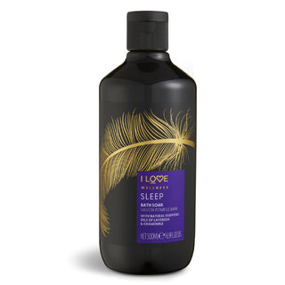I Love, Gel de ducha Wellness Sleep, aceites esenciales, nutritivo e hidratante, manzanilla y lavanda, 500 ml