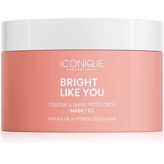 ICONIQUE Professional BRIGHT LIKE YOU Restorative and protective mask for colored hair - Volume: 200 ml
