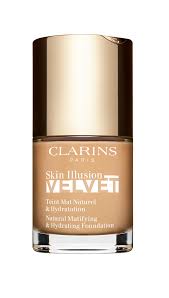 Clarins Skin Illusion Velvet (natürlich mattierende und feuchtigkeitsspendende Grundierung) 30 ml – Farbton: 110N