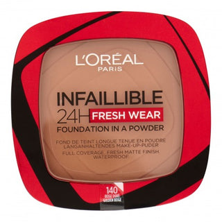 L´Oréal Paris Infaillible 24H Fresh Wear - Fondotinta In Polvere Infallible Compat.140 Golden Beige