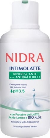 Nidra Intimolatte Rinfrescante Con Antibatterico - Detergente Intimo 500 Ml