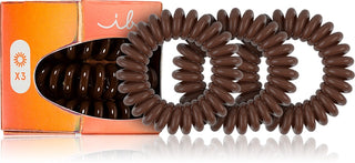 Invisibobble Originální prémiové gumičky do vlasů, hnědé, 3 kusy