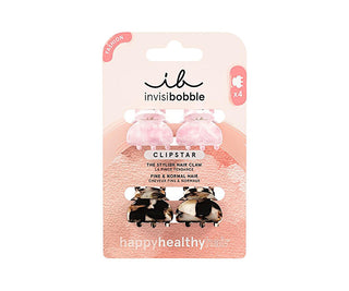 Invisibobble Fermaglio Per Capelli Clipstar Petit Four Nuovo 4 Pezzi