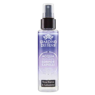 Giardino Dei Sensi Acqua Profumata Corpo E Capelli Rosa Bianca E Gelsomino 110 ml — Acqua profumata