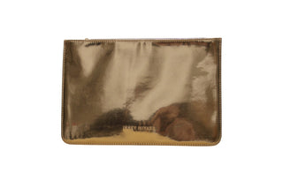 Issey Miyake Custodia, custodia in tessuto GWP, oro nero
