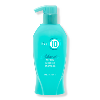 Champú It's a 10 Miracle Blow Dry Shine para hidratar, desenredar y dar brillo, 10 oz