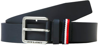 Jack&Jones Ceinture en cuir pour homme Jacespo - Longueur de la ceinture : 90 Cm Navy 