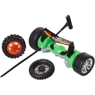 Jakks Pacific, 4 neumáticos + Turbo Launcher, Jakks Pacific, Volantes verdes para niños mayores de 8 años
