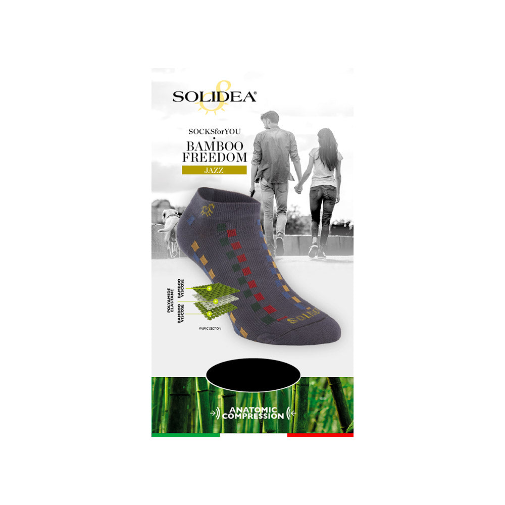 Solidea Socks for you Bamboo Freedom Jazz 透气面料袜子 5XXL 黑色