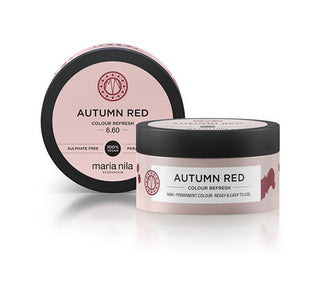 Maria nila 영구 색소가 없는 부드러운 영양 마스크 Autumn Red (컬러 리프레시 마스크) - 용량: 100ml