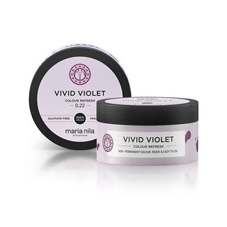 Maria nila Soft nourishing mask without permanent color pigments Vivid Violet (Colour Refresh Mask) - Volume: 100 ml