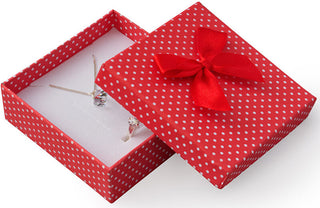 Jk Box Scatola Regalo Rossa Con Pois E Fiocco Kk-4 / A7