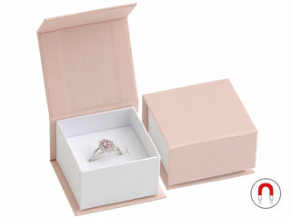 Jk Box Scatola Regalo Rosa Cipria Per Anello O Orecchini Vg-3 / A5 / A1