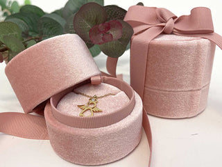 Jk Box Coffret cadeau avec chaîne à ruban rose Ltr-3/S/A5 