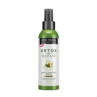 John Frieda, Detox & Repair, avokadoolja, hårspray, värmeskydd, 100 ml