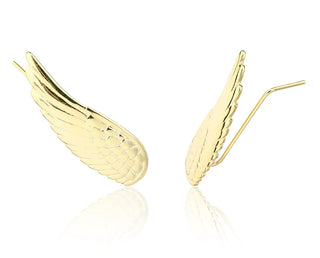Jvd Orecchini Allungati Placcati Oro Angel Wings Svle3409Xj6Go00