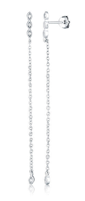 Jvd Orecchini Lunghi In Argento Con Zirconi Svle2965X61Bi00