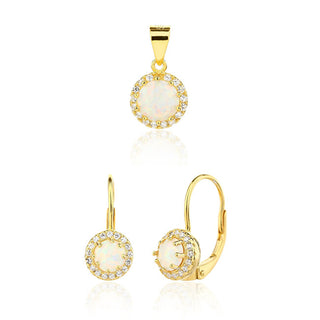 Jvd Elegante Set Di Gioielli Placcati In Oro Svls0121Sj6Go00 (Pendente, Orecchini)