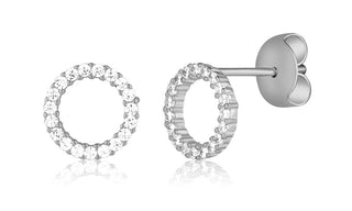 Jvd Elegantes Pendientes De Plata Con Zirconitas Svle3254Xd5Bi00 