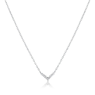 Jvd Delicata Collana In Argento Con Zirconi Svln0625X61Bi45