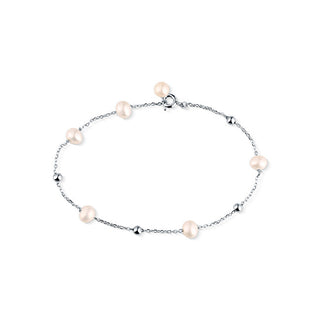 Jvd Bellissimo Bracciale In Argento Con Perle Di Fiume Svlb0761Sd2P118
