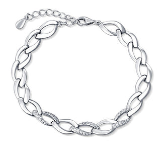 Jvd Bracciale In Argento Massiccio Con Zirconi Svlb0205Sh2Bi17