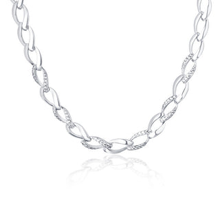 Jvd Catena In Argento Massiccio Con Zirconi Svln0205Sh2Bi42
