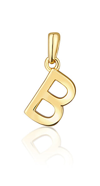 Jvd Minimalist gold-plated letter "B" Ciondolo SVLP0948XH2GO0B