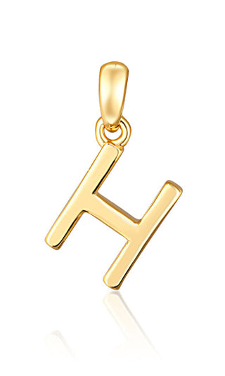 Jvd Ciondolo Minimalista Con Lettera "H" Placcata Oro Svlp0948Xh2Go0H